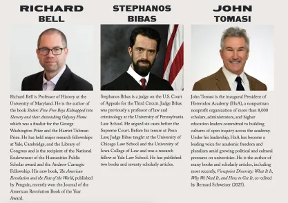 Soapbox Conference speakers showing Richard Bell, Stephanos, Biras, and John Tomasi